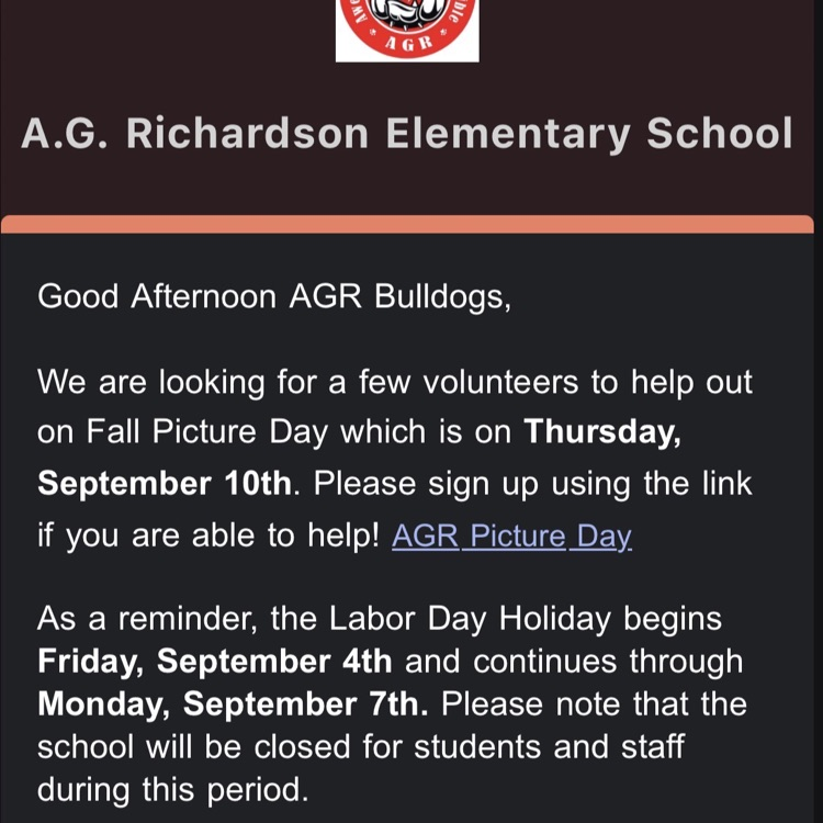 Here is today's robo call.  Please call the office at 540-825-0616. If you do not receive these via email, or prefer a different way to receive them.