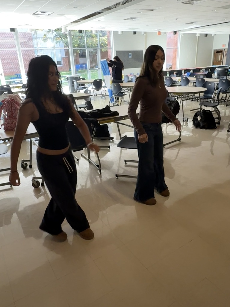 two students dancing