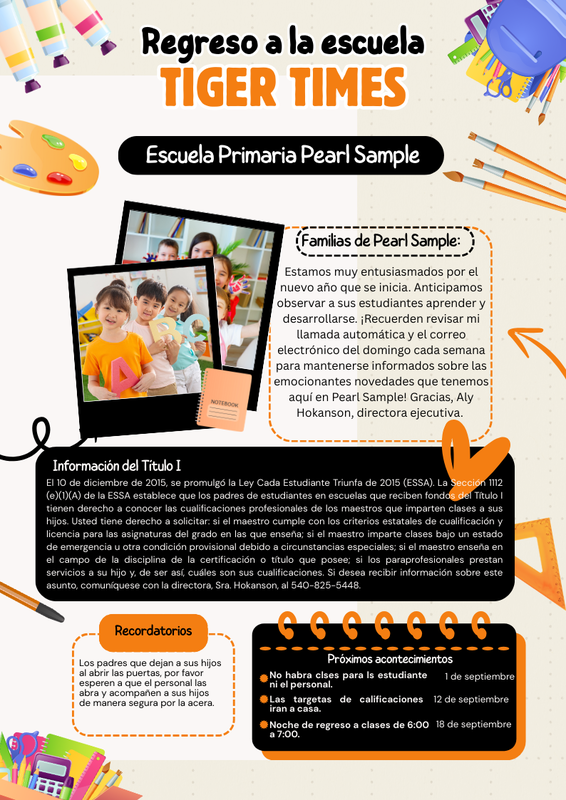 Tiger Times - September 2025 - Spanish 2