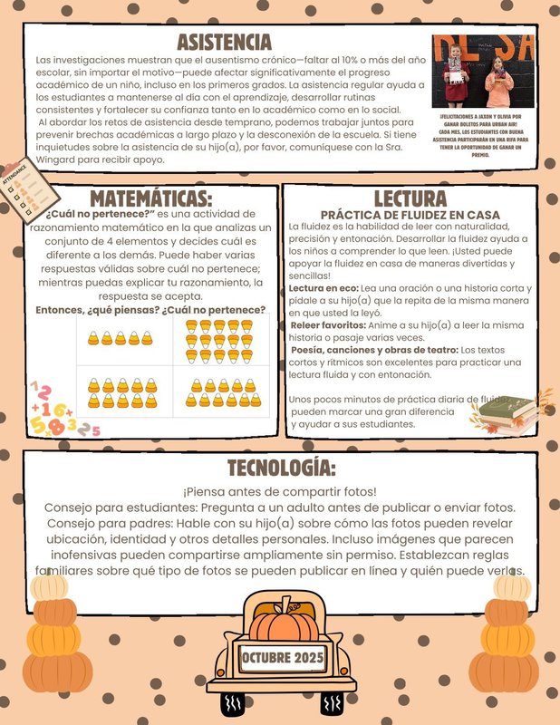 Tiger Times Newsletter - Spanish 2