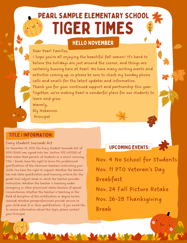 Tiger Times Newsletter