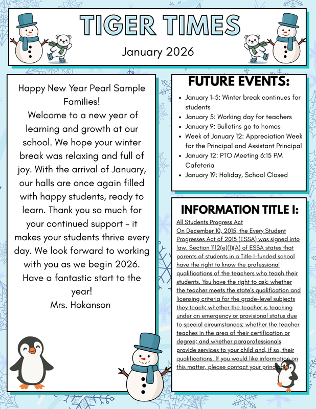 January Tiger Times Newsletter