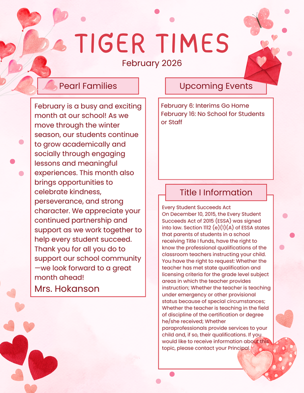 Tiger Times Newsletter