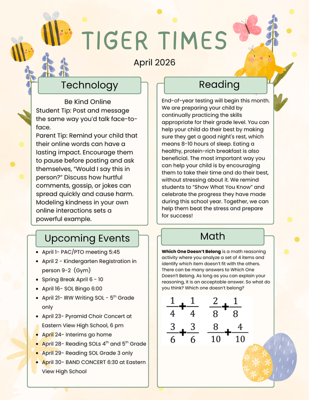 Tiger Times Newsletter