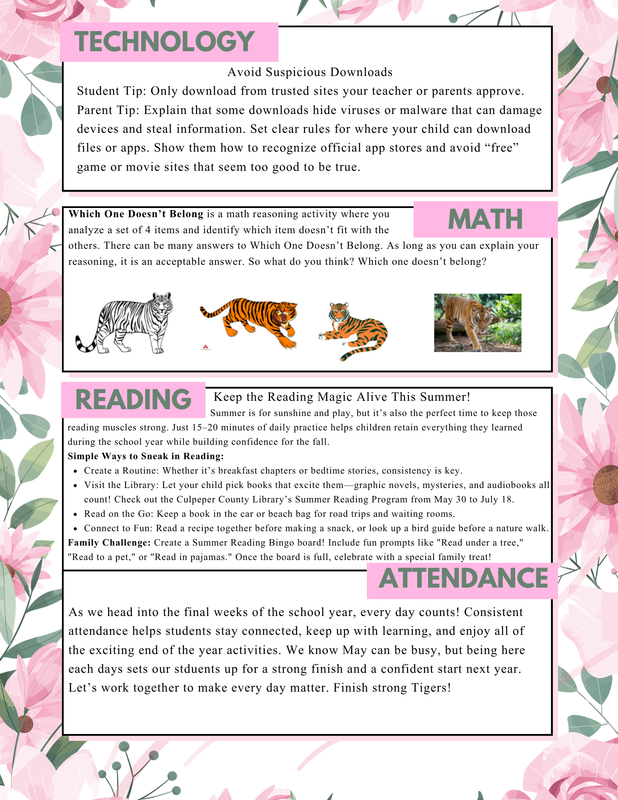 Tiger Times Newsletter