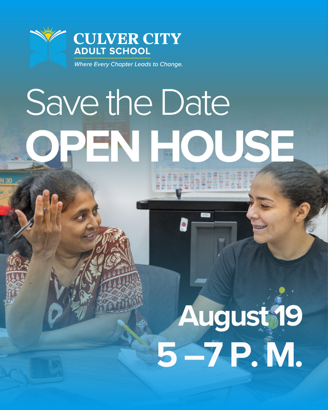 culver city adult school open house