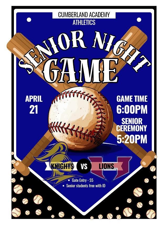 baseball senior night