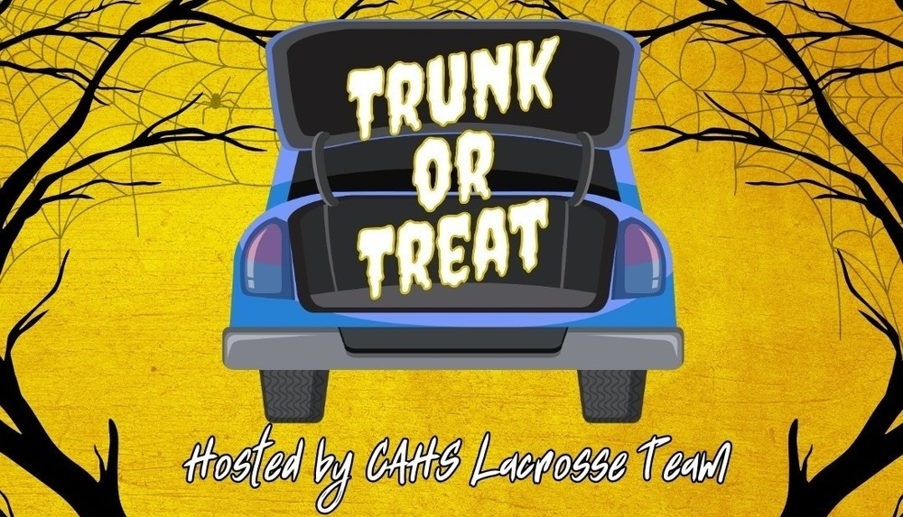 trunk or treat hosted by the lacrosse team at the cahs campus