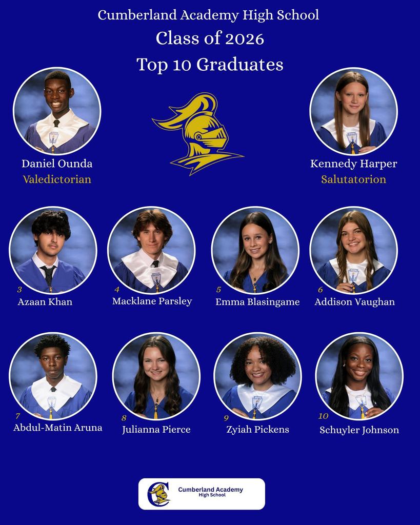class of 2026 top ten graduates