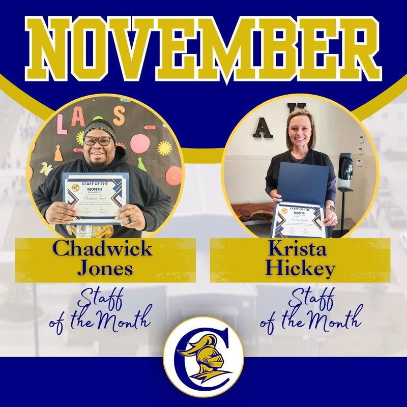 staff of the month graphic