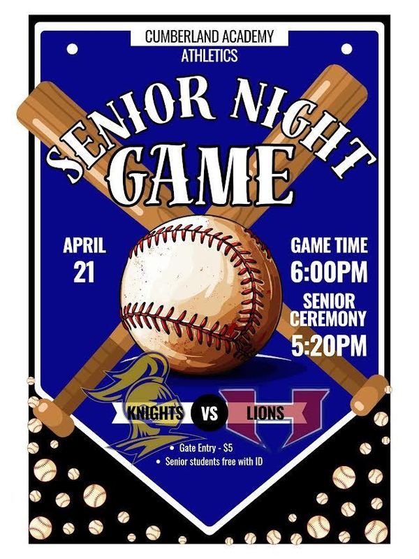 baseball senior night