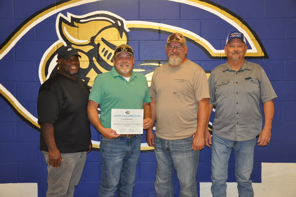Alfonso Bell (CuCPS Transportation Coordinator), Mitch Crickenburger, Mike Stevens, and Jay Marion.