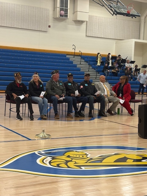 Veteran's Day participants sitting