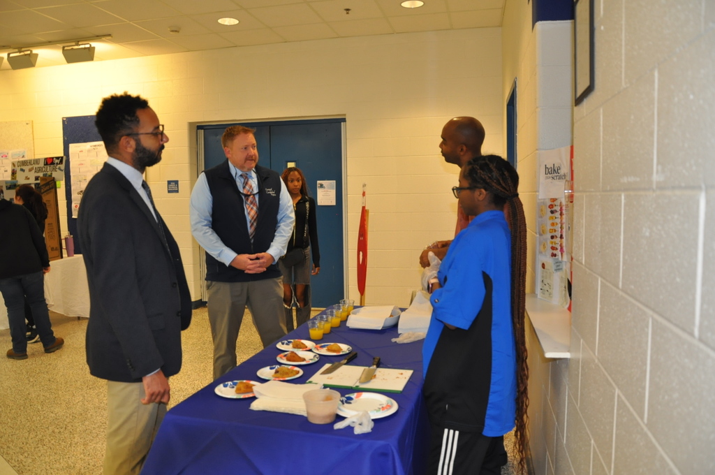 Visitors stop at the Culinary Arts Table