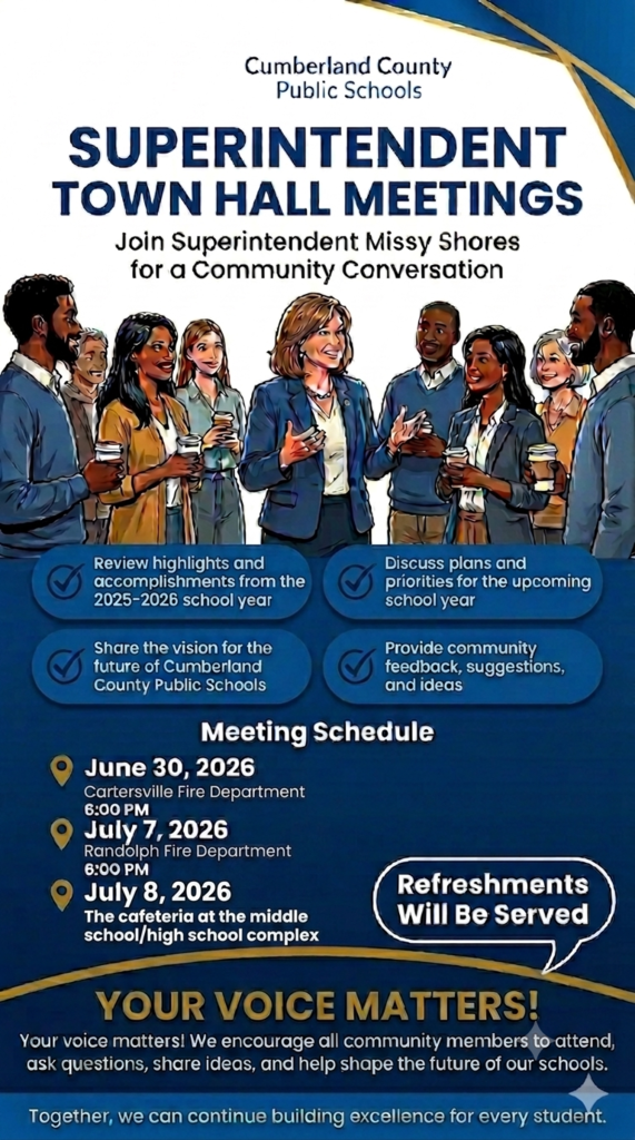 Town Hall Meeting Schedule