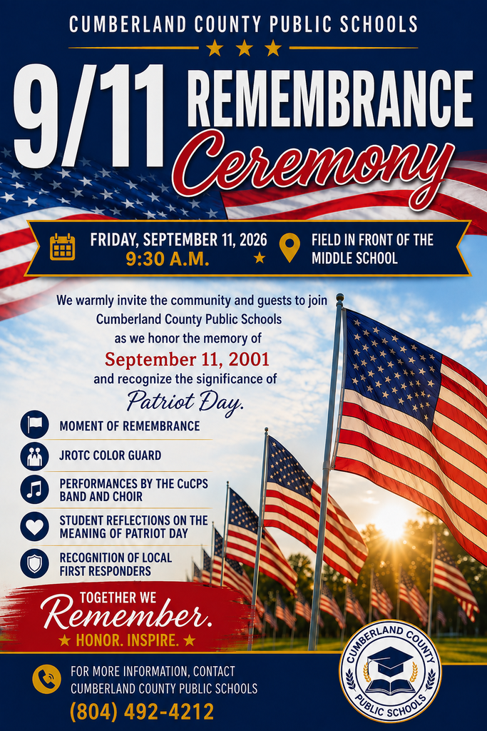 9/11 Ceremony Poster---details in text