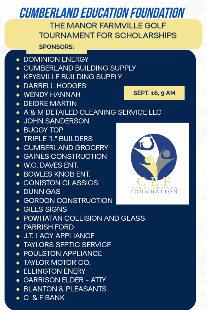 Manor Golf Tournament Scholarships