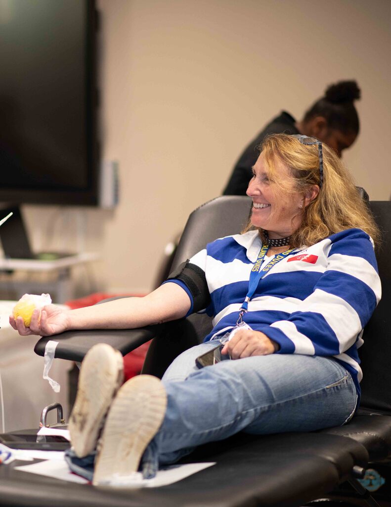 Mrs. Shores volunteered her time to donate as well.