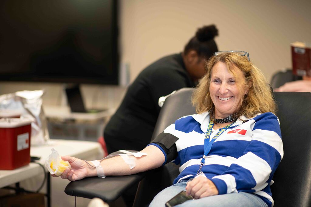 Mrs. Shores volunteered her time to donate as well.