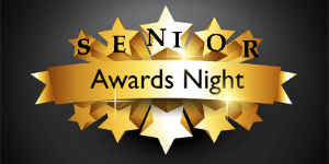 Text image of senior awards night