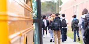 Students by Buses