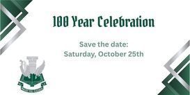 image with Save the date for the 100 Year Celebration October 25th