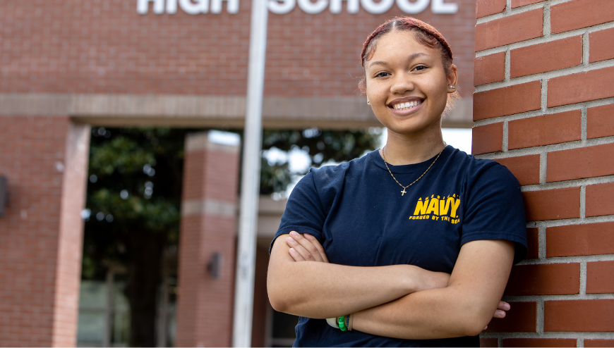 Student outside
