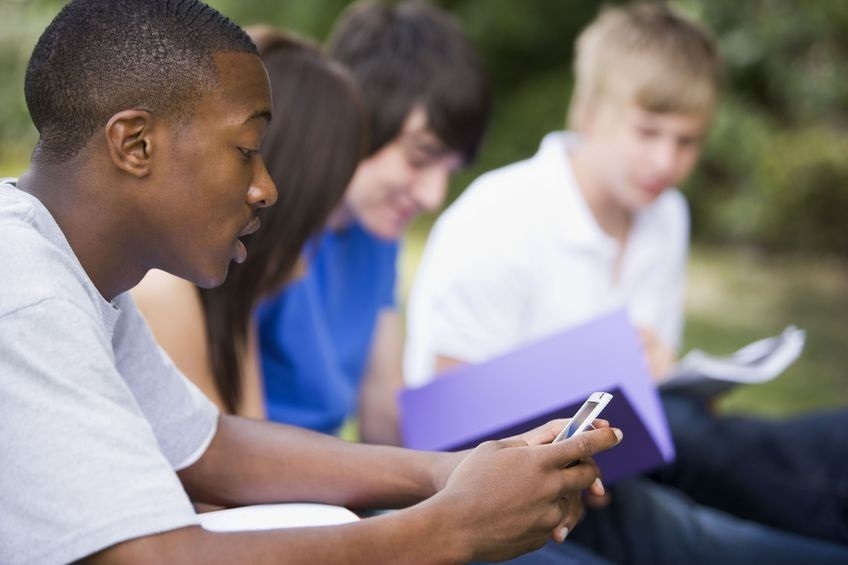 Student on Cell phone