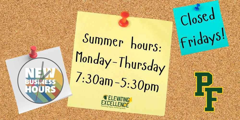 Summer Hours 2026