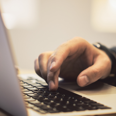 hands on keyboard