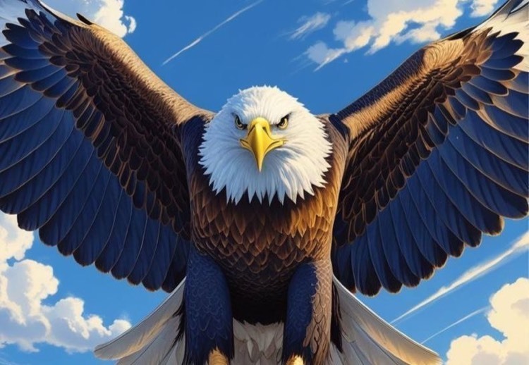 eagle in flight