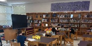 Image showing fourth and fifth grade students preparing for to achieve their goals as part of the Battle of the Books Team