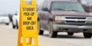 Car Drop-Off Sign