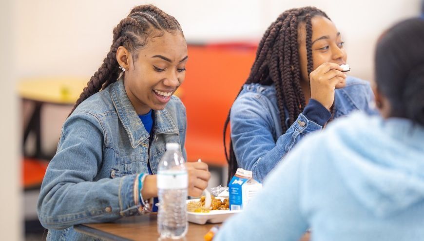 Cafeteria Laughing