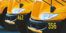 front of school bus
