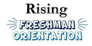 Text image of freshman orientation
