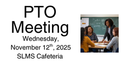 Parent Teacher Organization Meeting header