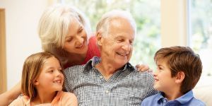 image of kids with their grandparents