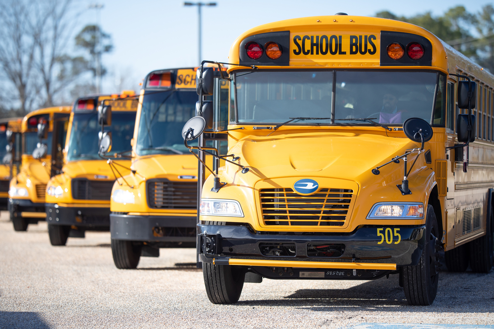 parked busses