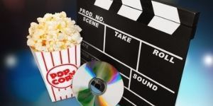 Image of popcorn and cd with production slate