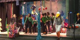 Kids dressed in costumes