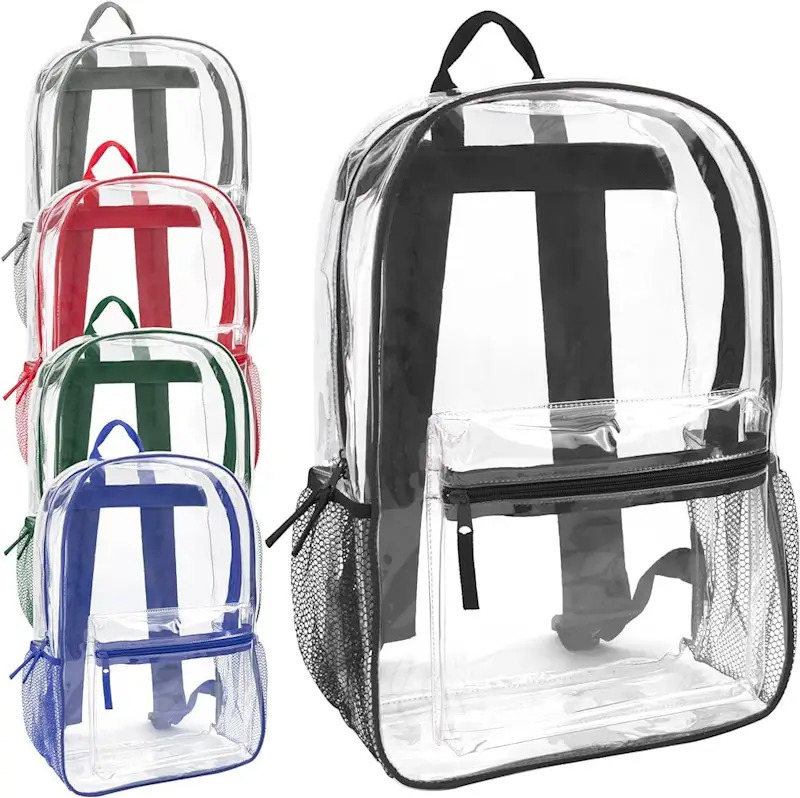 Clear backpacks