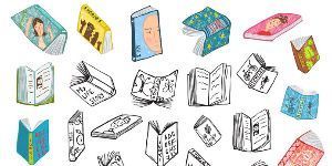 colorful open books