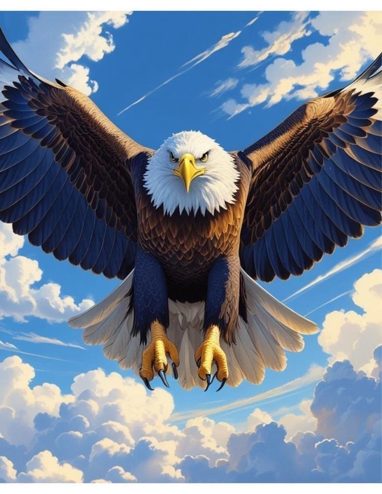 eagle in flight