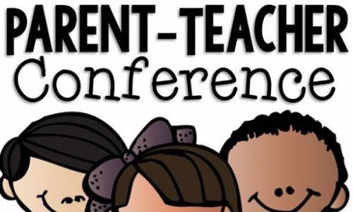children and parent-teacher conference