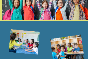 Image of Kindergarten students in various learning situations