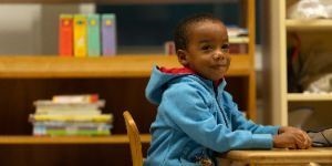 image of student at desk