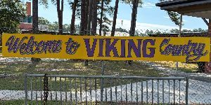 Welcome to Viking Country Sign
