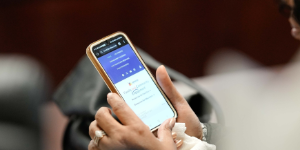 image of hands holding cell phone