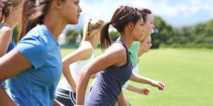 Image of girls working out